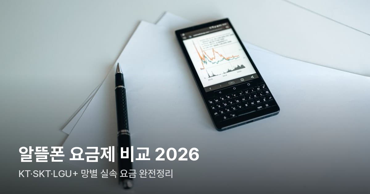 스마트폰과 통신 요금 관련 이미지