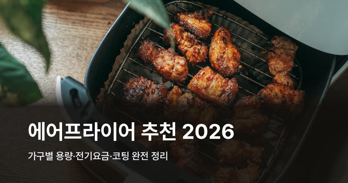 에어프라이어 바스켓 안에 담긴 닭고기