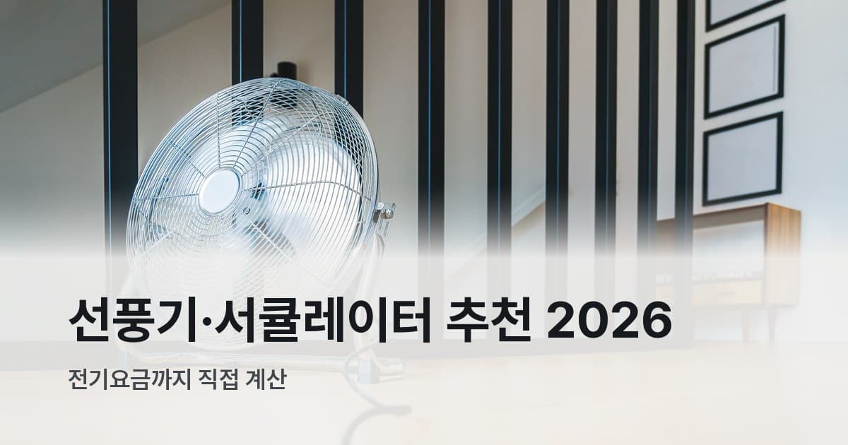 나무 바닥 위에 놓인 스탠드형 선풍기