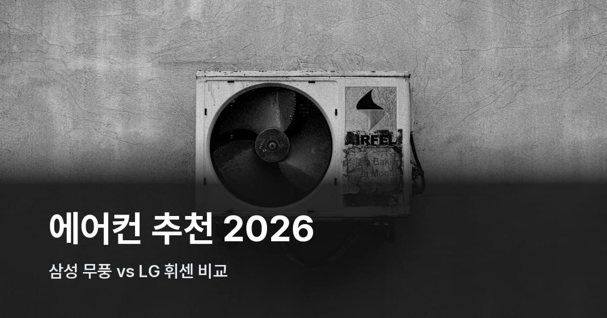 벽에 설치된 에어컨 실외기